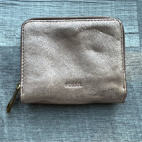 Fossil Emma RFID Mini Multi Wallet Rose Gold-Tone One Size - Picture 4 of 13